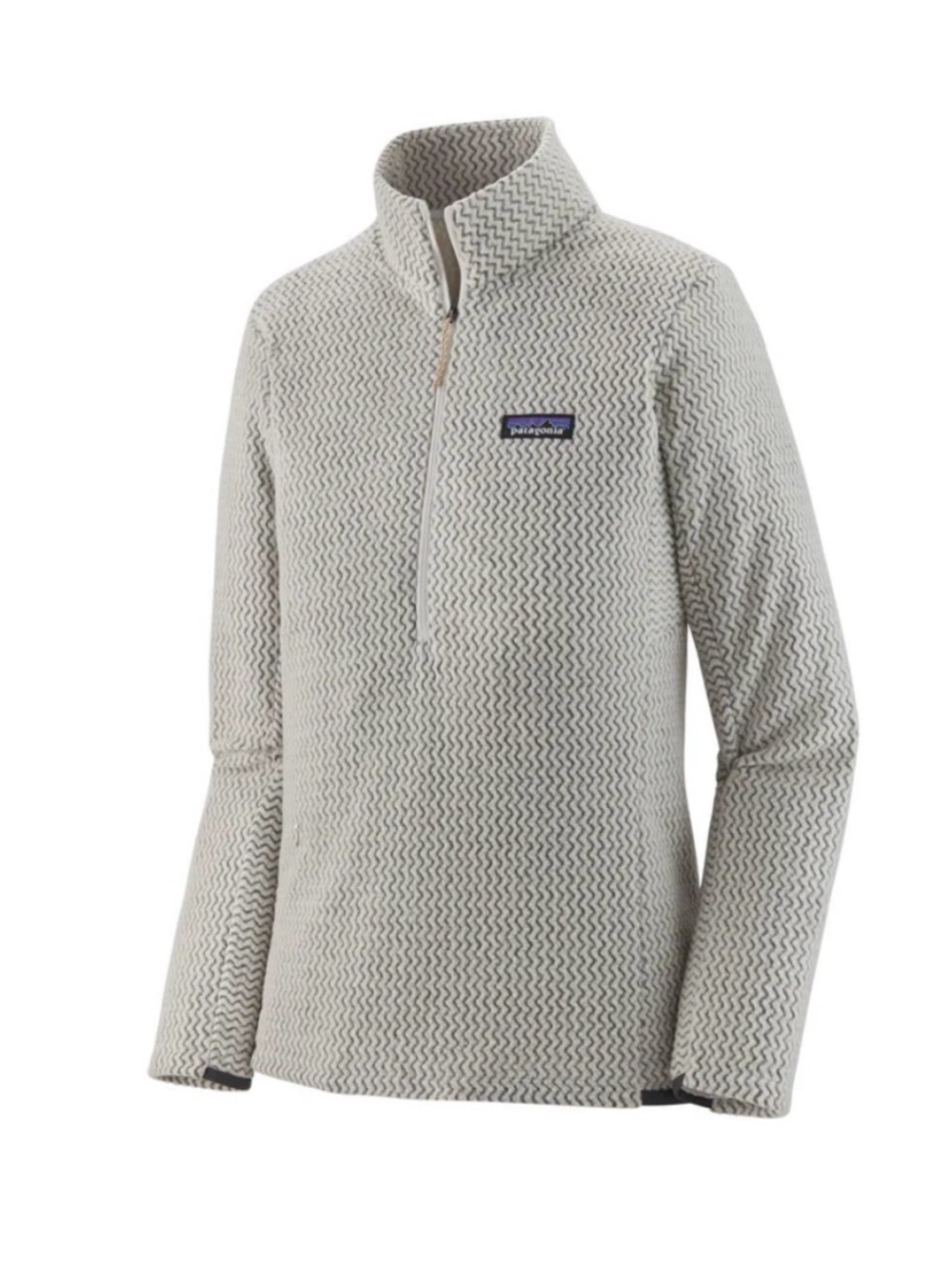 Patagonia Women’s R1 Air Zip-Neck in Wool White XXL EUC